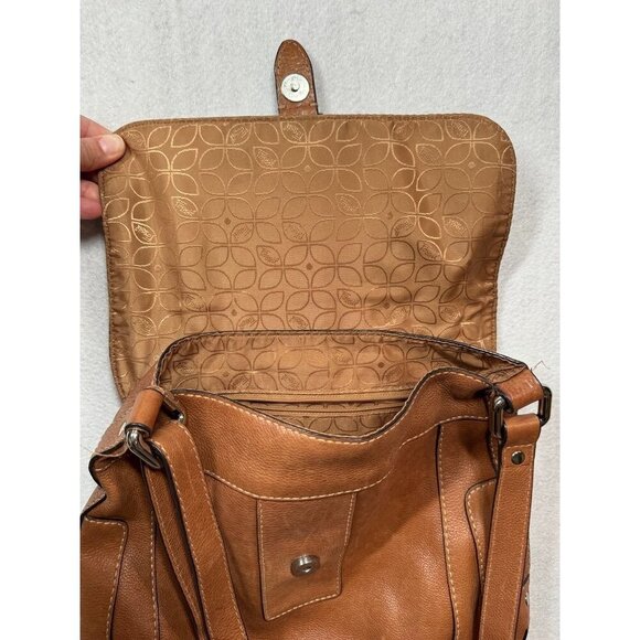 Fossil Gaby Crossbody Bag Metallic Bronze Leather Shoulder Messenger Bag Purse - Picture 7 of 12
